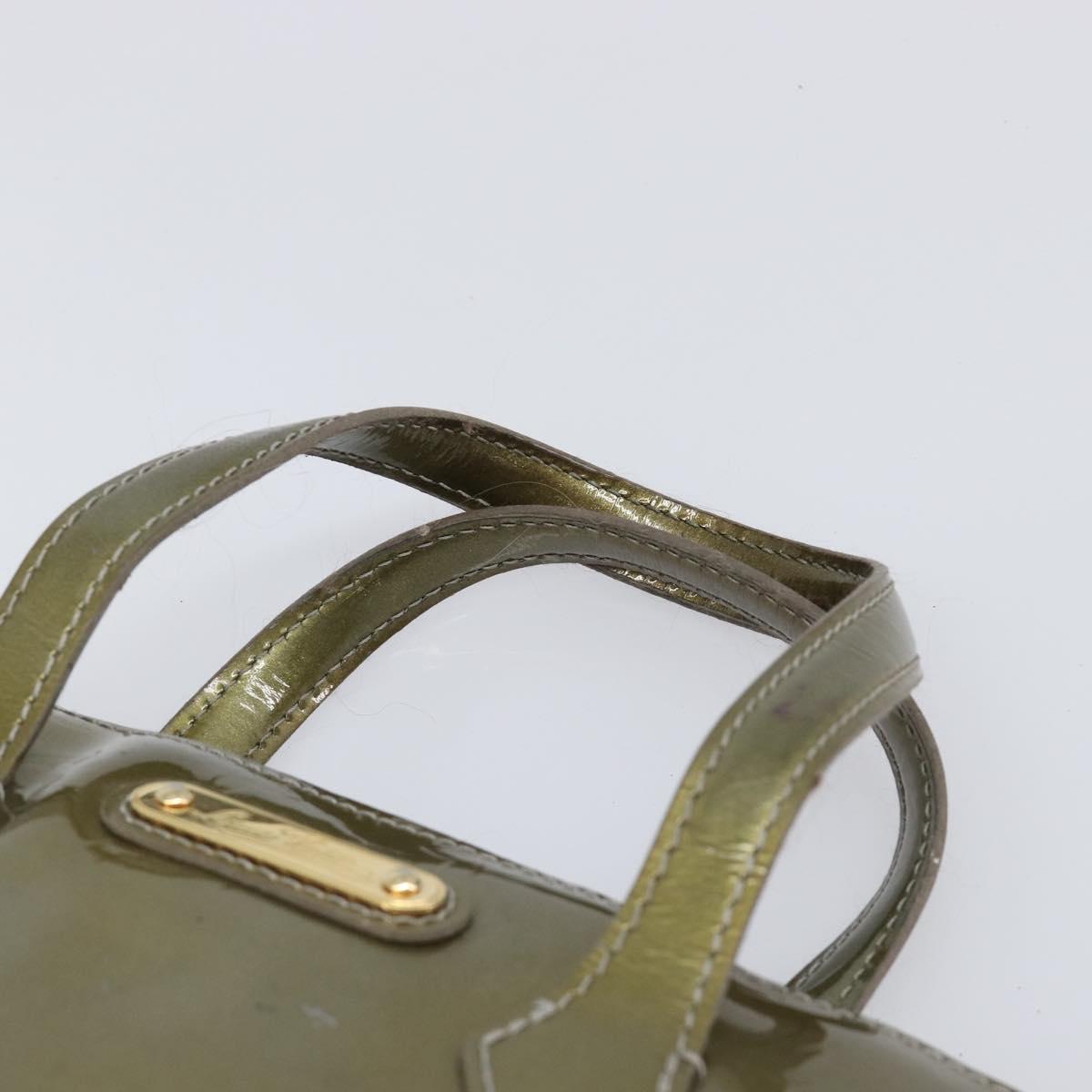 LOUIS VUITTON Monogram Vernis Wilshire PM Hand Bag Veil bronze LV Auth 202838
