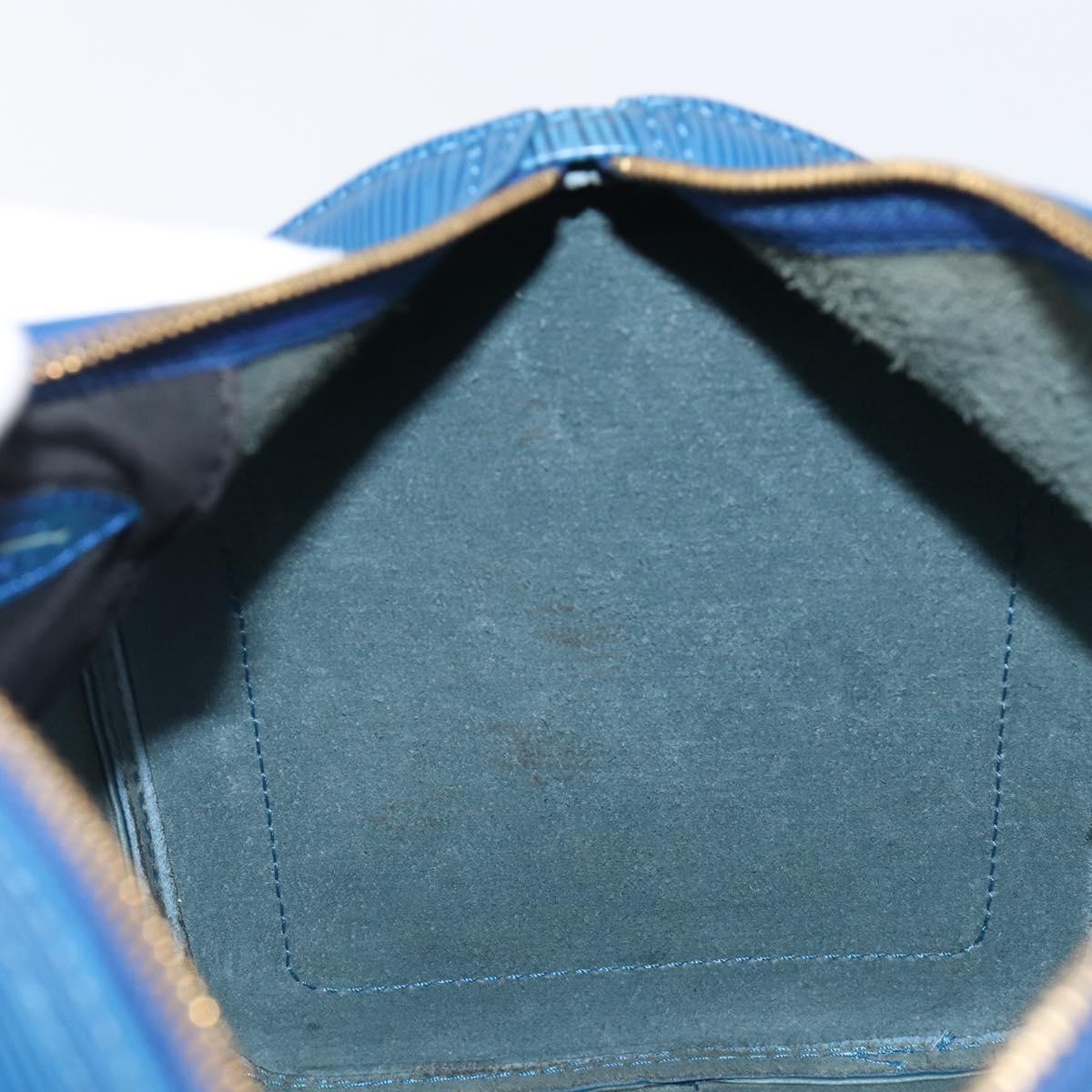 LOUIS VUITTON Epi Speedy 30 Hand Bag Toledo Blue M43005 LV Auth 202839V
