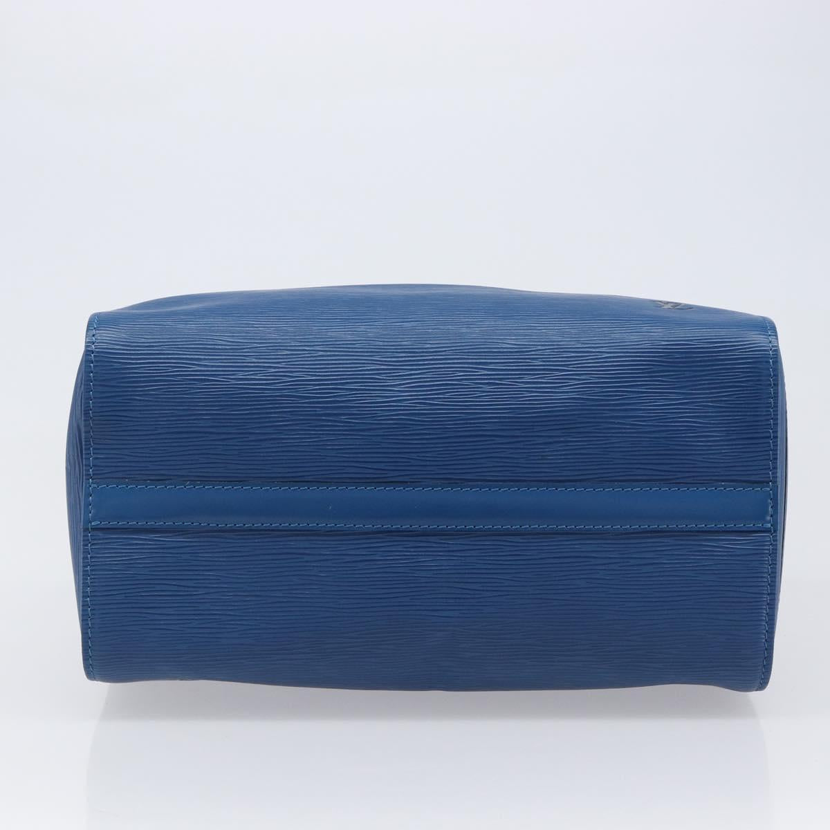 LOUIS VUITTON Epi Speedy 30 Hand Bag Toledo Blue M43005 LV Auth 202839V