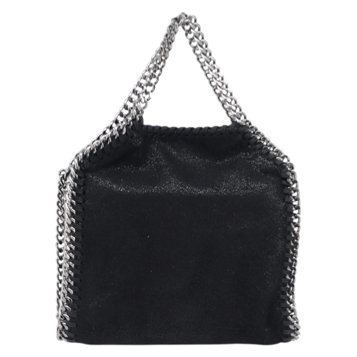 Stella MacCartney Falabella Tiny Chain Shoulder Bag 2way Black Auth 202845A