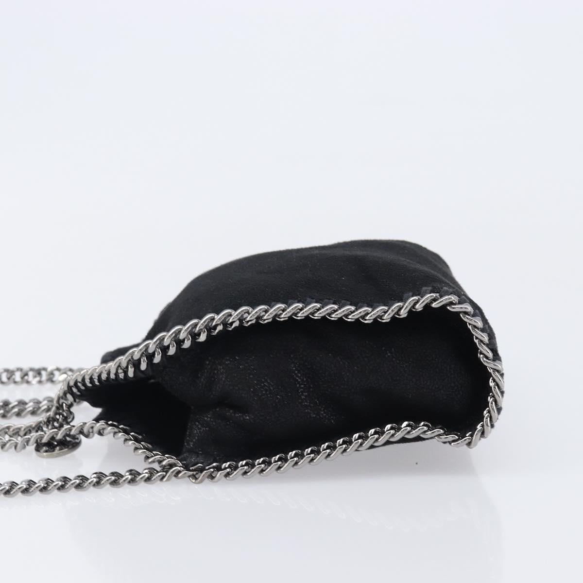 Stella MacCartney Falabella Tiny Chain Shoulder Bag 2way Black Auth 202845A