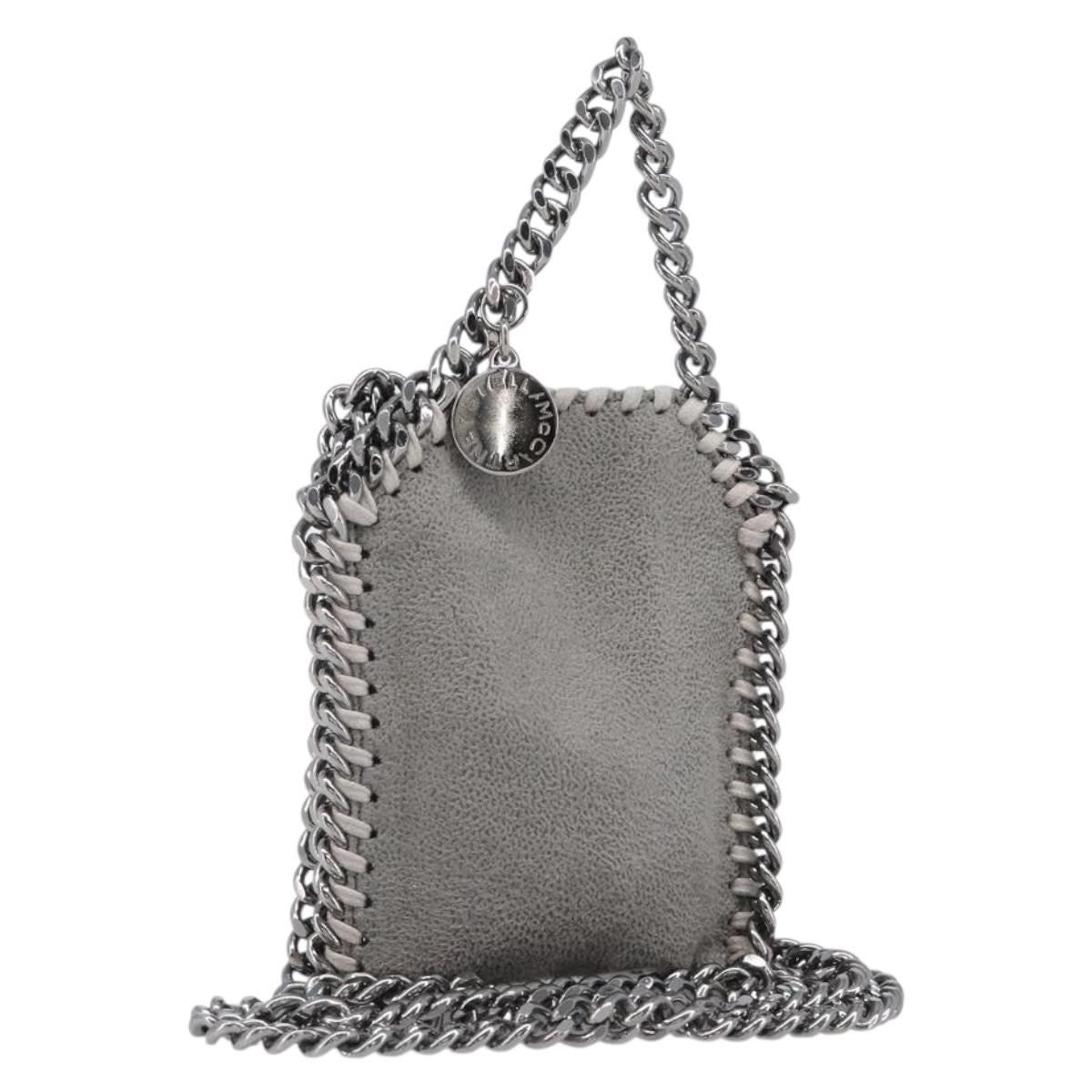 Stella MacCartney Falabella Micro Chain Shoulder Pouch Polyester Auth 202846V