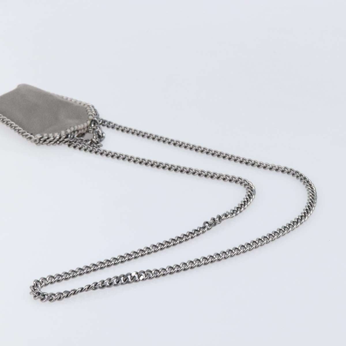 Stella MacCartney Falabella Micro Chain Shoulder Pouch Polyester Auth 202846V