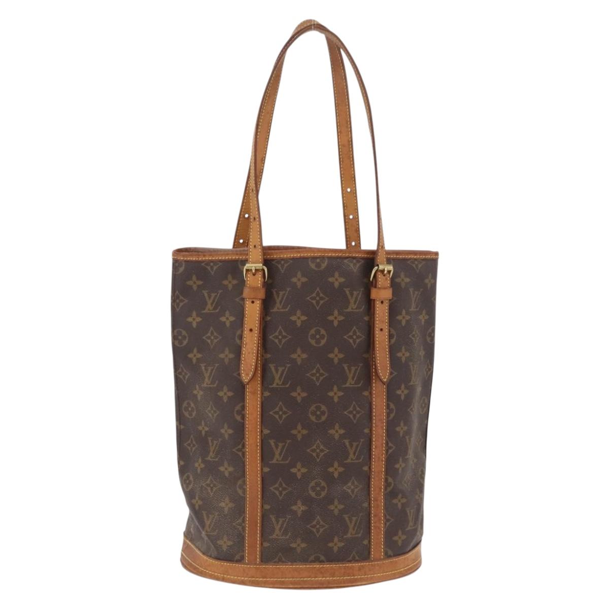 LOUIS VUITTON Monogram Bucket GM Shoulder Bag M42236 LV Auth 202847