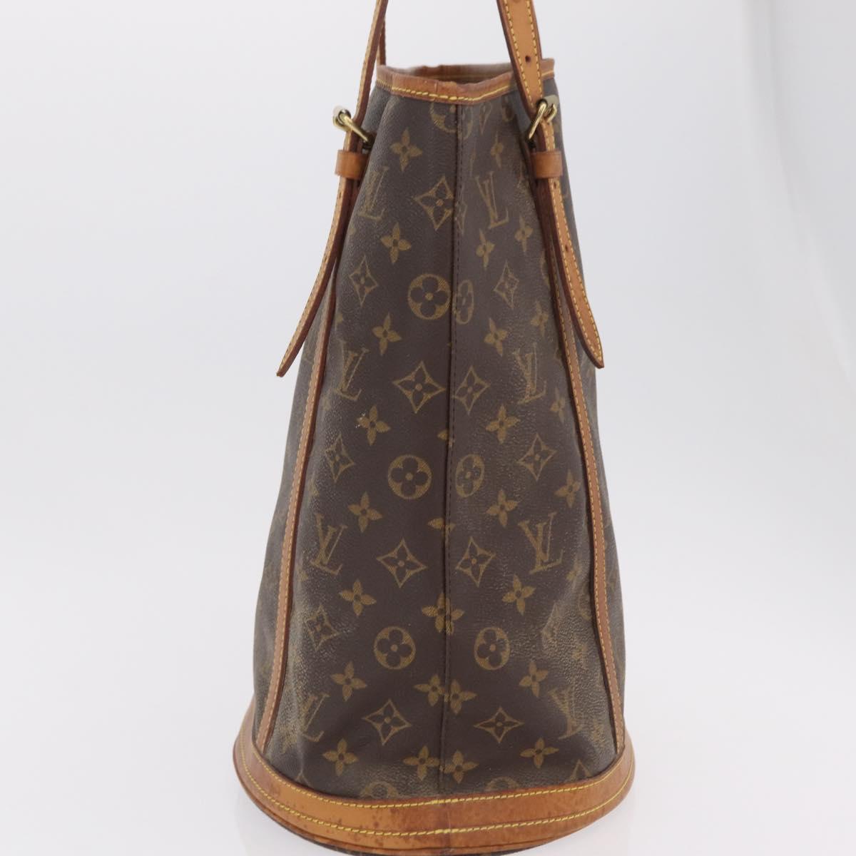 LOUIS VUITTON Monogram Bucket GM Shoulder Bag M42236 LV Auth 202847