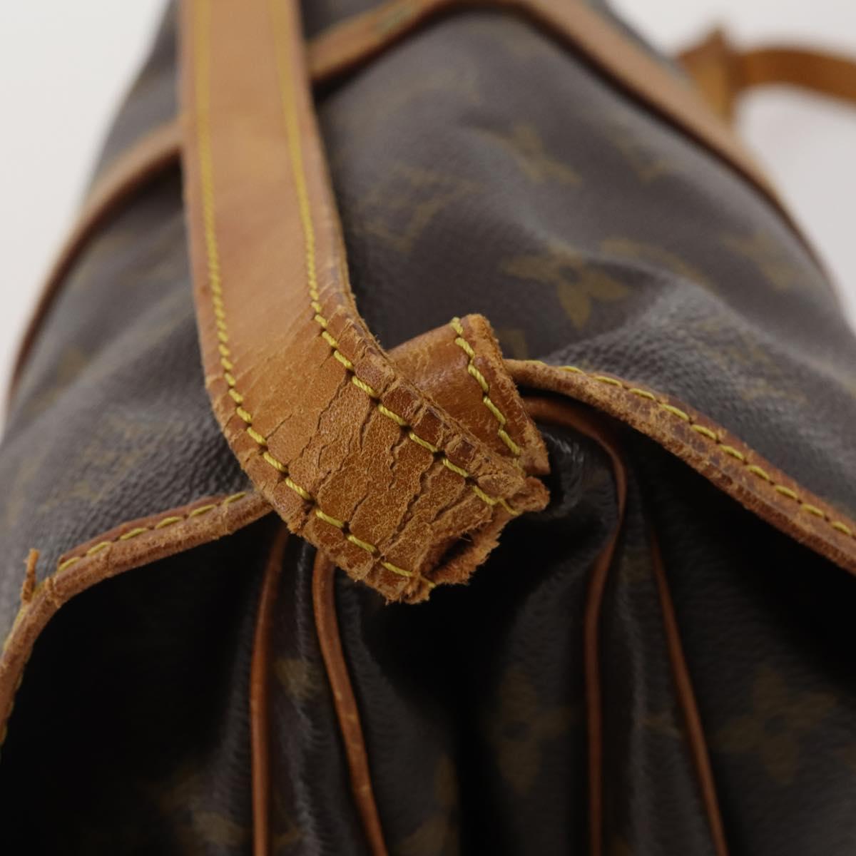 LOUIS VUITTON Monogram Saumur 30 Shoulder Bag M42256 LV Auth 202848