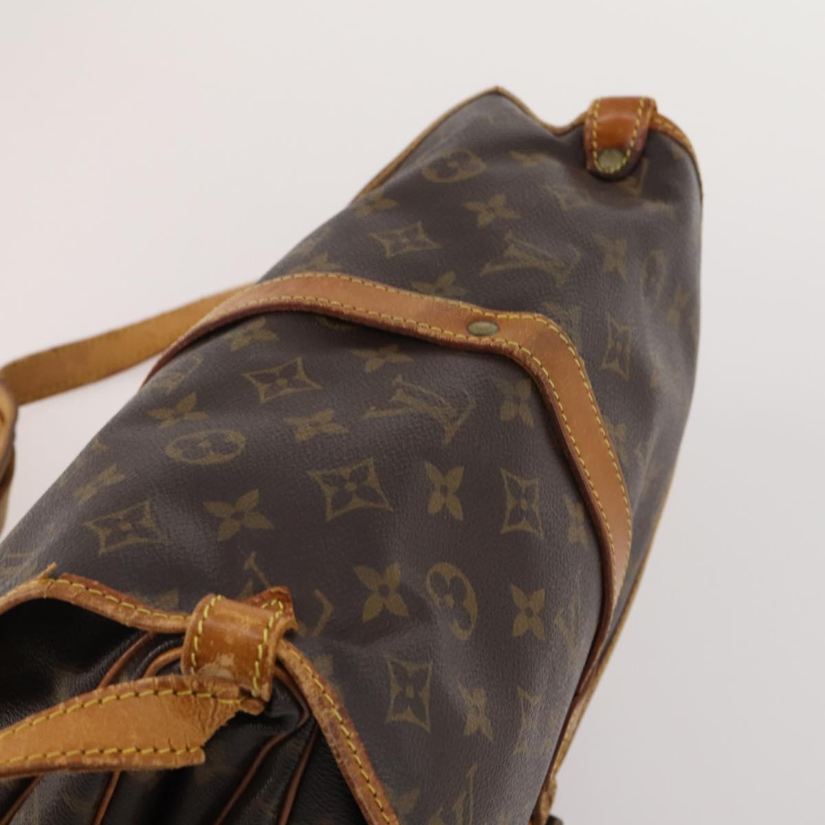 LOUIS VUITTON Monogram Saumur 30 Shoulder Bag M42256 LV Auth 202848