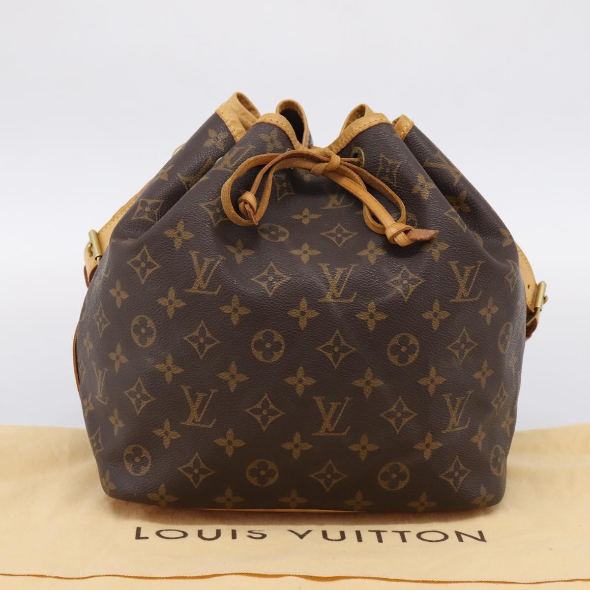 LOUIS VUITTON Monogram Petit Noe Shoulder Bag M42226 LV Auth 202849V