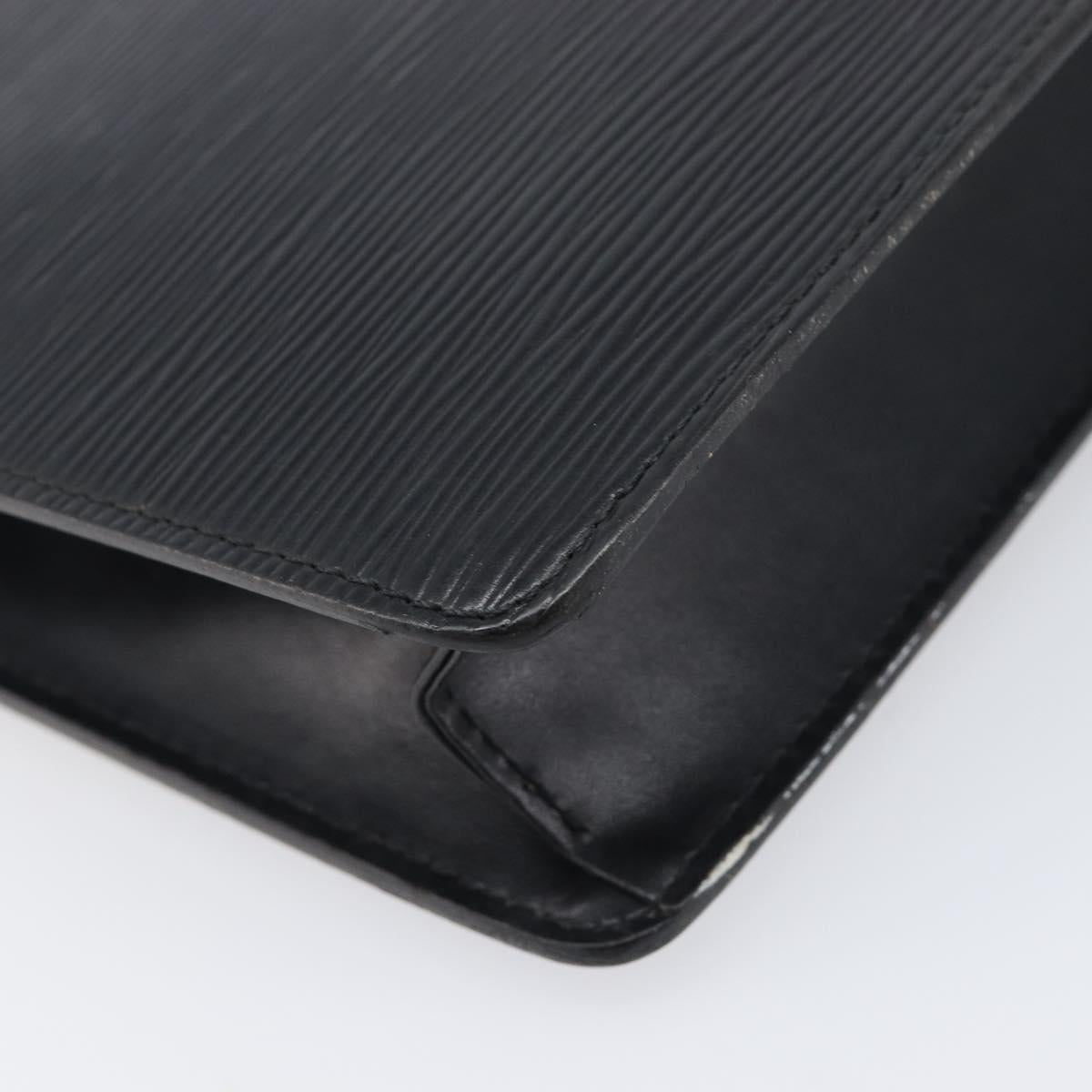 LOUIS VUITTON Epi Pochette Homme Clutch Bag Black M52522 LV Auth 202850