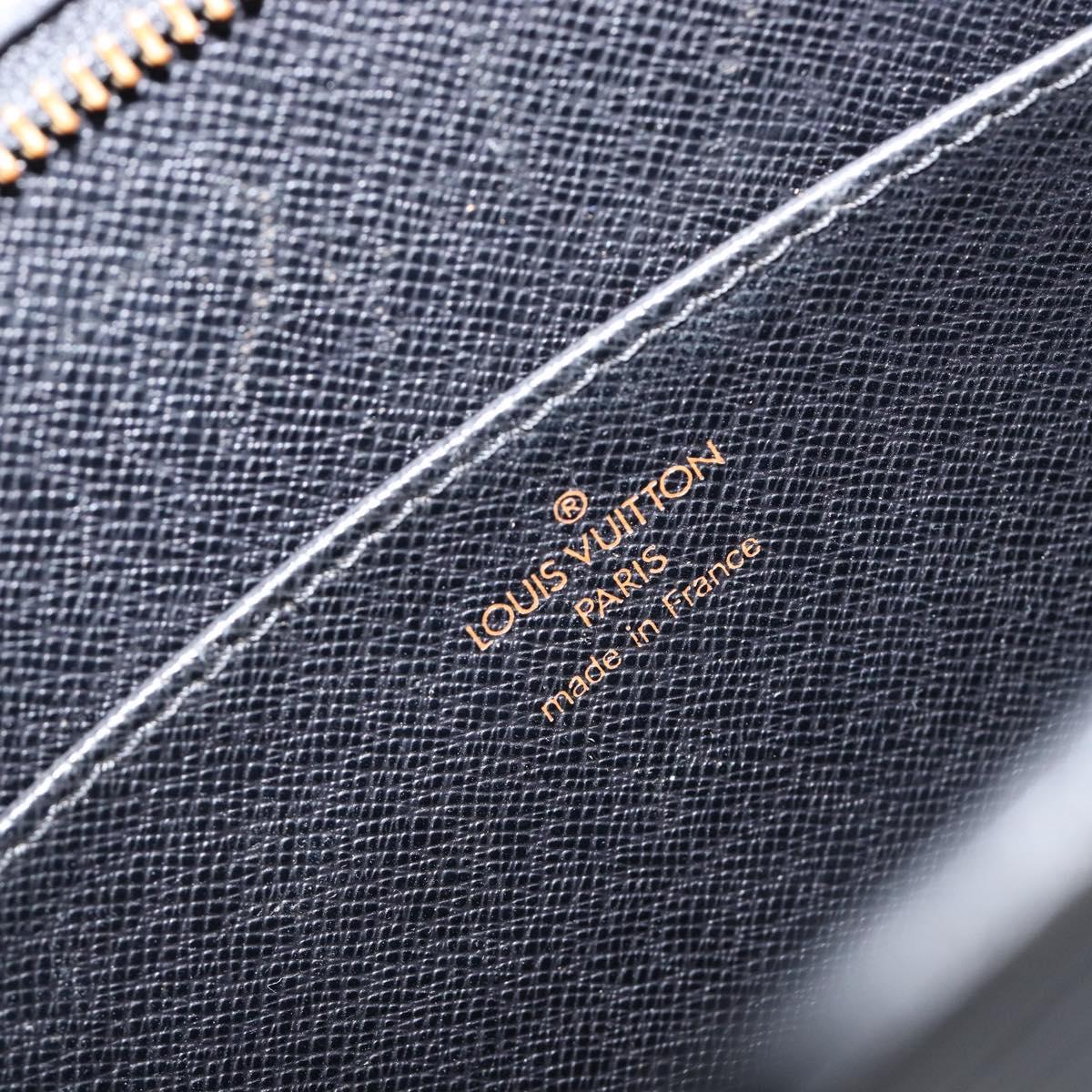LOUIS VUITTON Epi Pochette Homme Clutch Bag Black M52522 LV Auth 202850