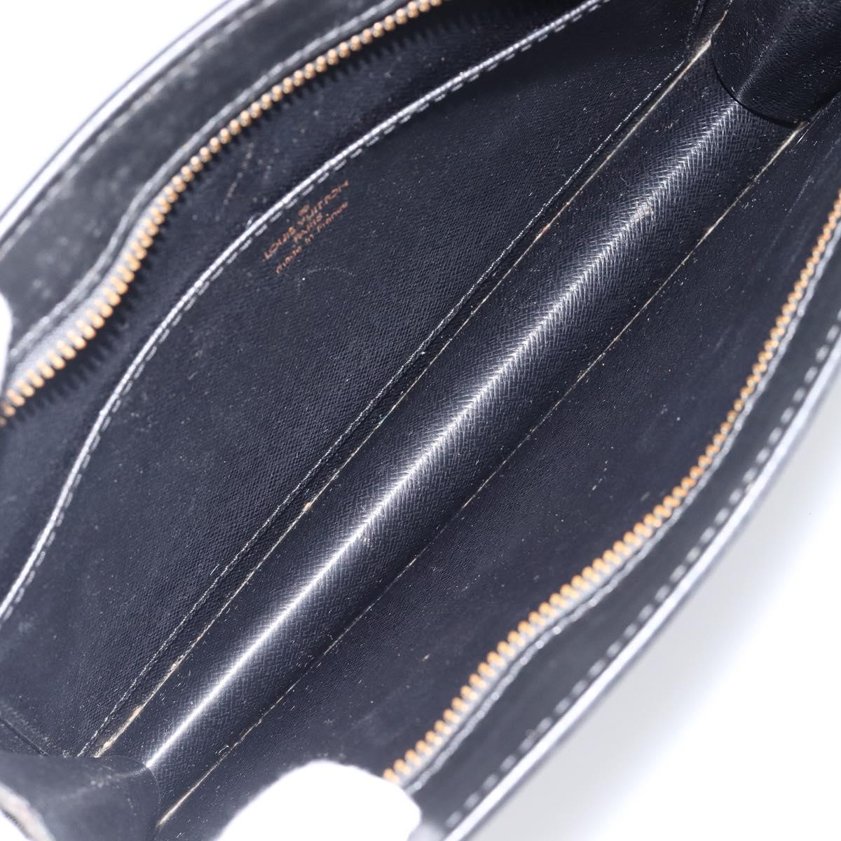 LOUIS VUITTON Epi Pochette Homme Clutch Bag Black M52522 LV Auth 202850