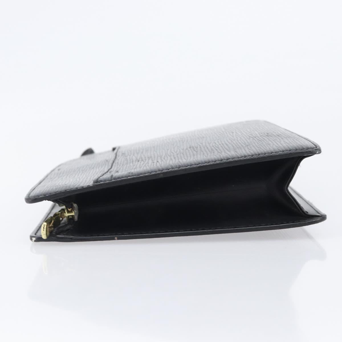 LOUIS VUITTON Epi Pochette Homme Clutch Bag Black M52522 LV Auth 202850