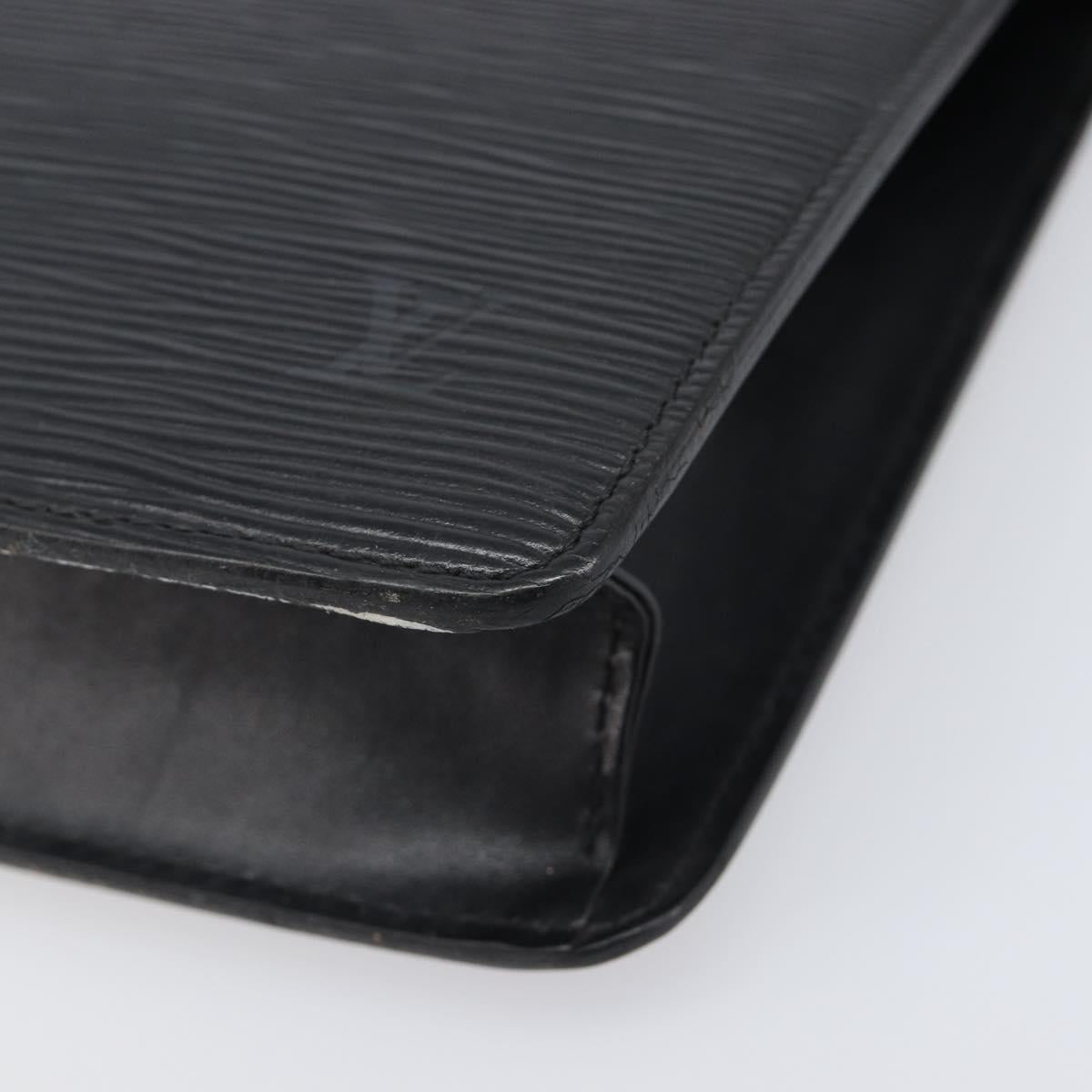 LOUIS VUITTON Epi Pochette Homme Clutch Bag Black M52522 LV Auth 202850