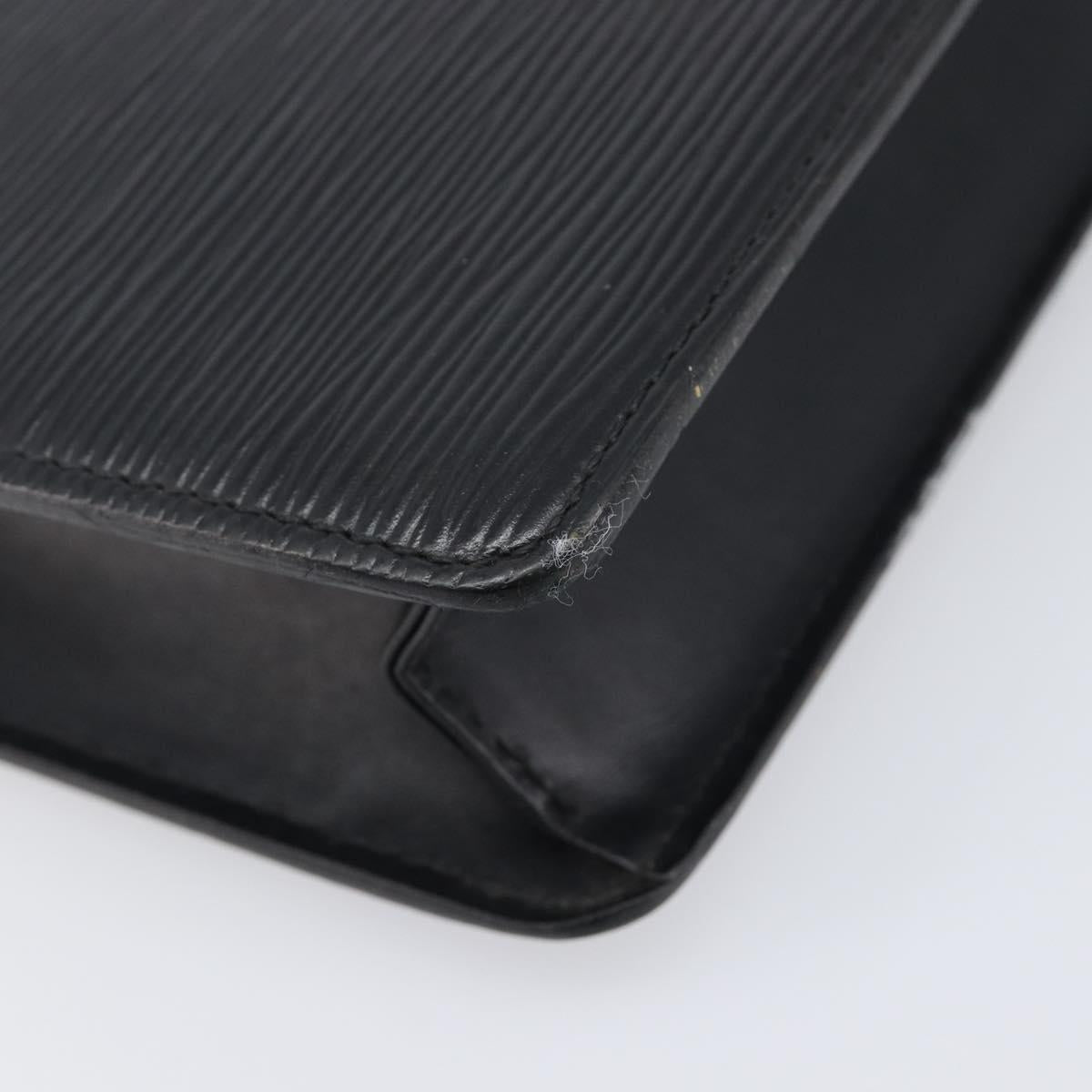 LOUIS VUITTON Epi Pochette Homme Clutch Bag Black M52522 LV Auth 202850