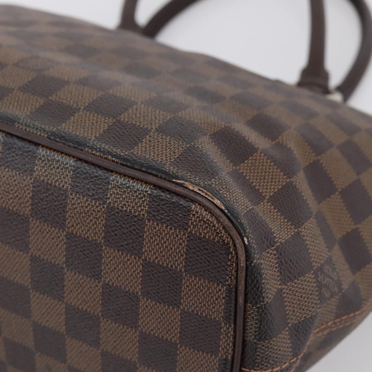 LOUIS VUITTON Damier Ebene Saleya PM Tote Bag N51183 LV Auth 202851