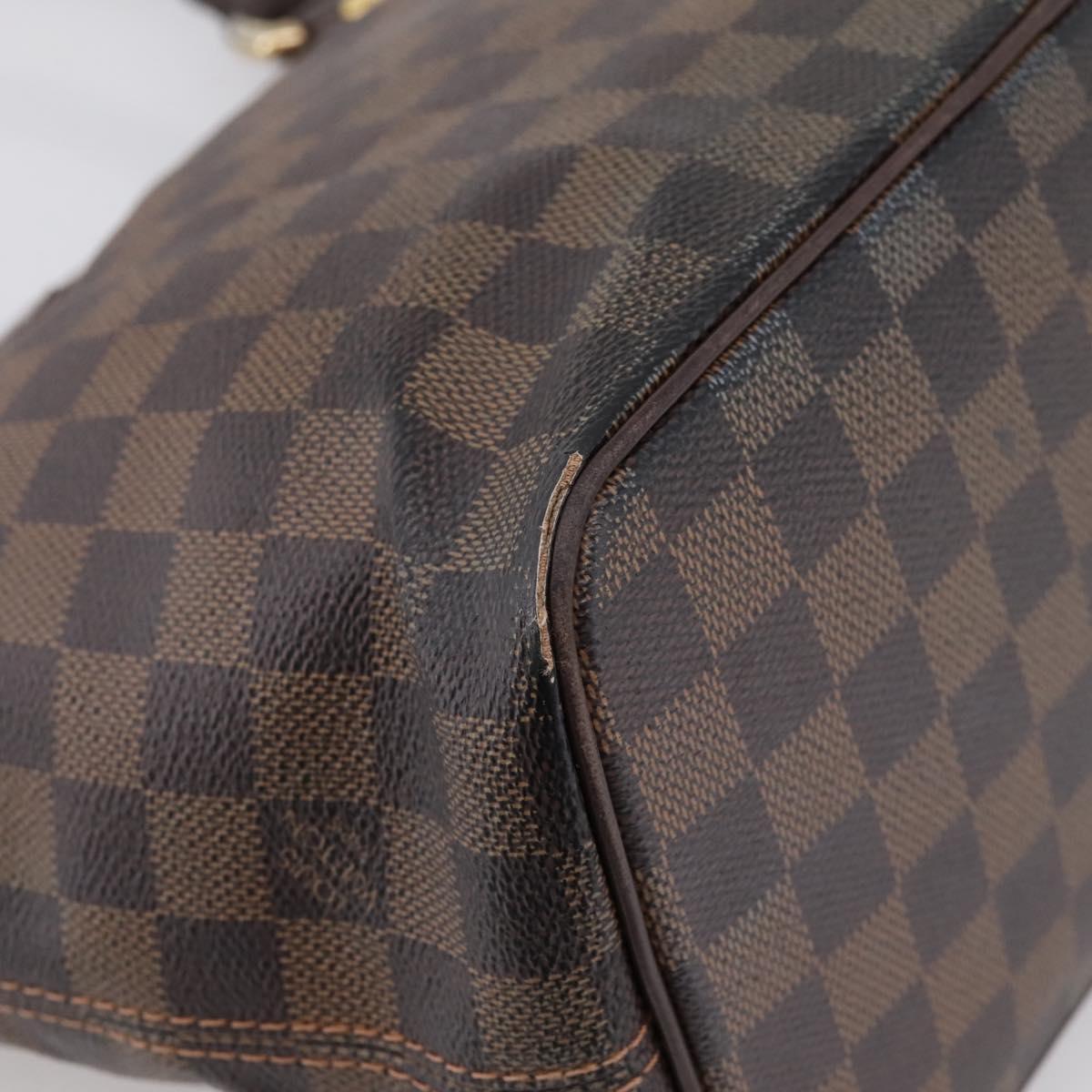 LOUIS VUITTON Damier Ebene Saleya PM Tote Bag N51183 LV Auth 202851