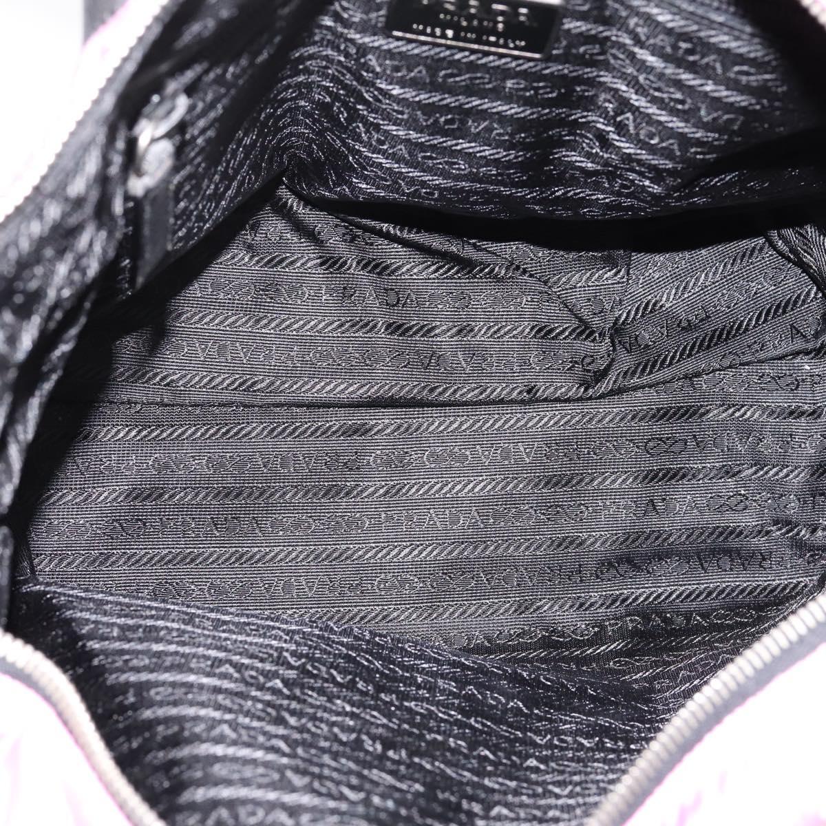 PRADA Shoulder Bag Nylon Pink Black Auth 202854