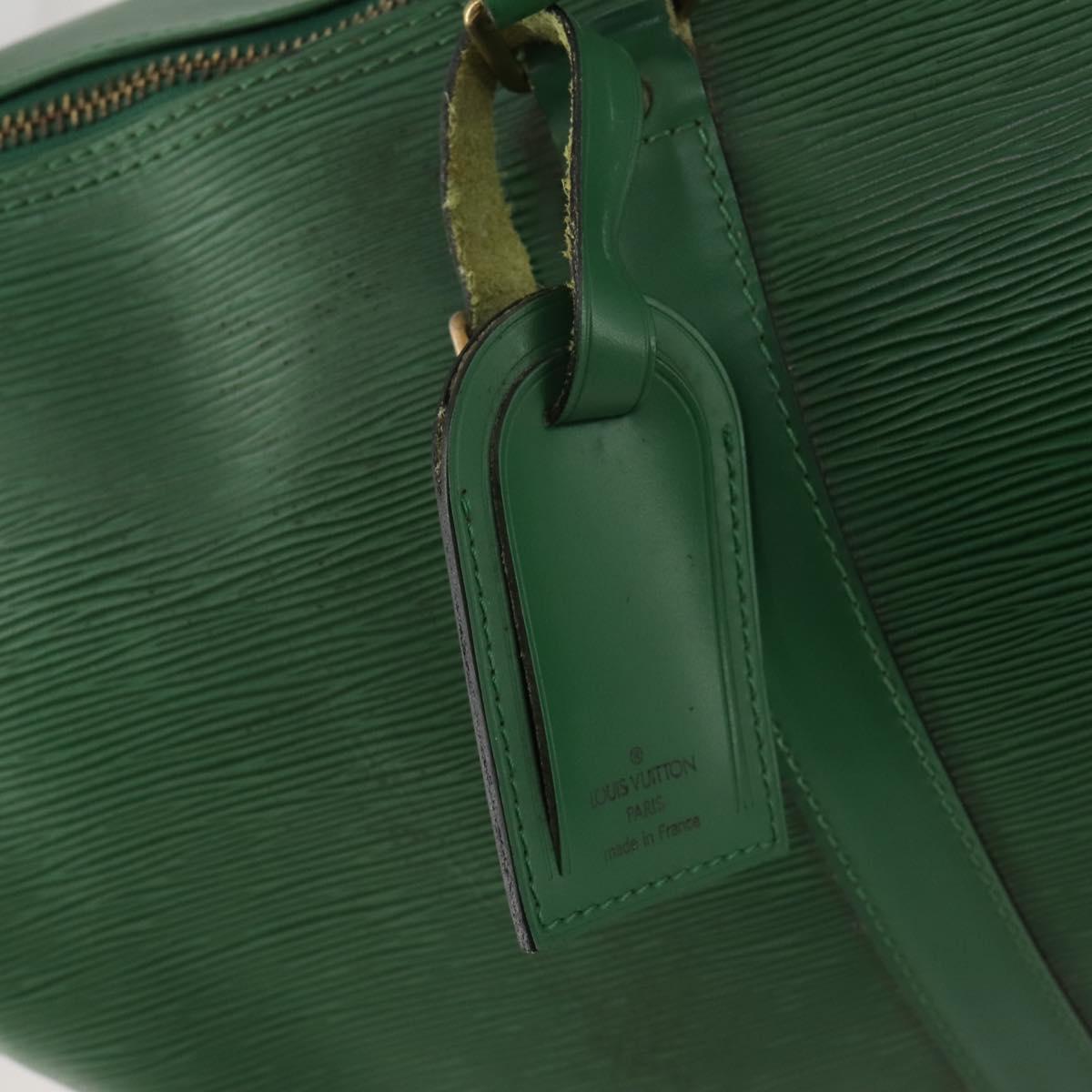 LOUIS VUITTON Epi Keepall 45 Boston Bag Green M42974 LV Auth 202856
