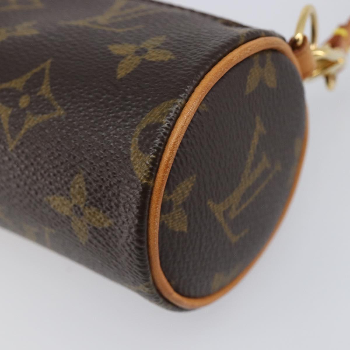 LOUIS VUITTON Monogram Papillon Pouch LV Auth 202862