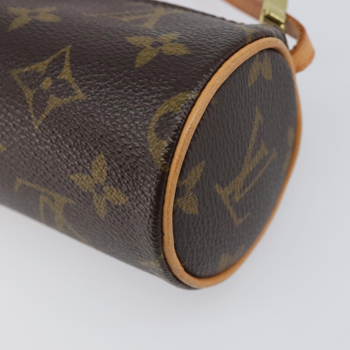 LOUIS VUITTON Monogram Papillon Pouch LV Auth 202862