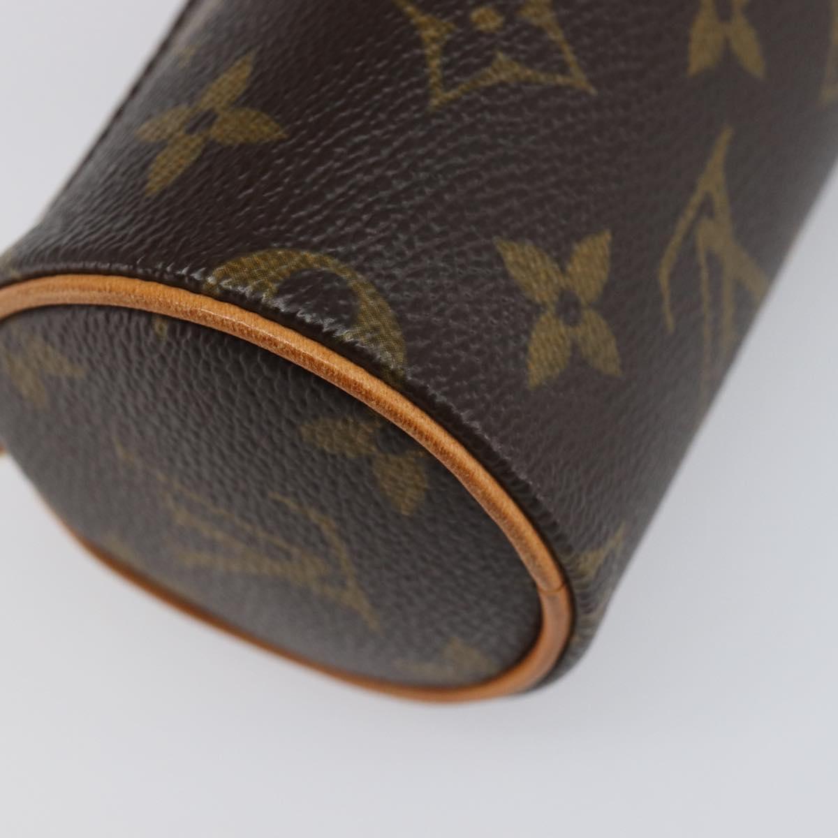 LOUIS VUITTON Monogram Papillon Pouch LV Auth 202862