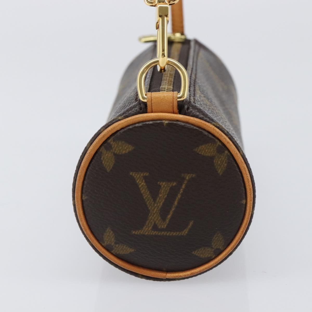 LOUIS VUITTON Monogram Papillon Pouch LV Auth 202862