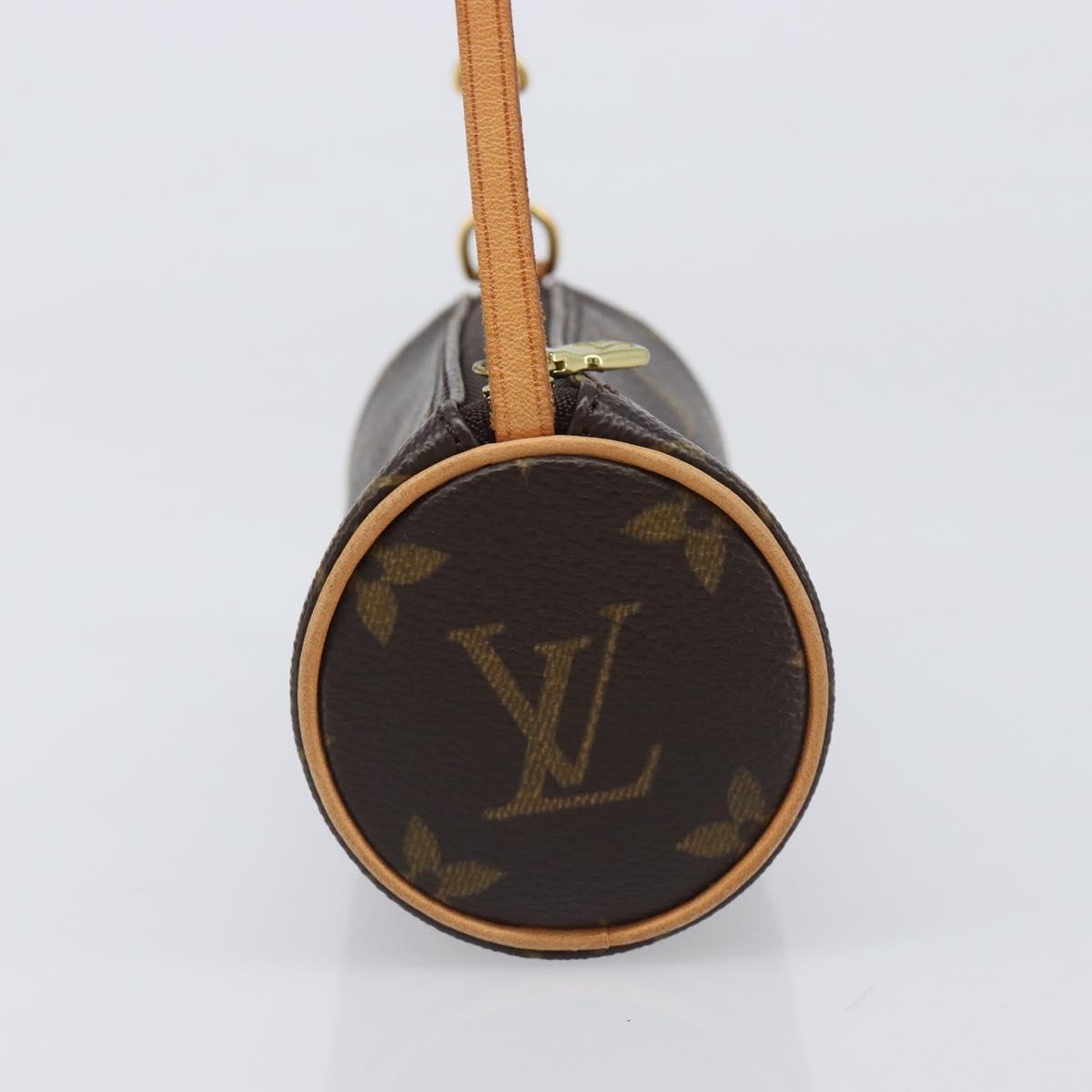 LOUIS VUITTON Monogram Papillon Pouch LV Auth 202862