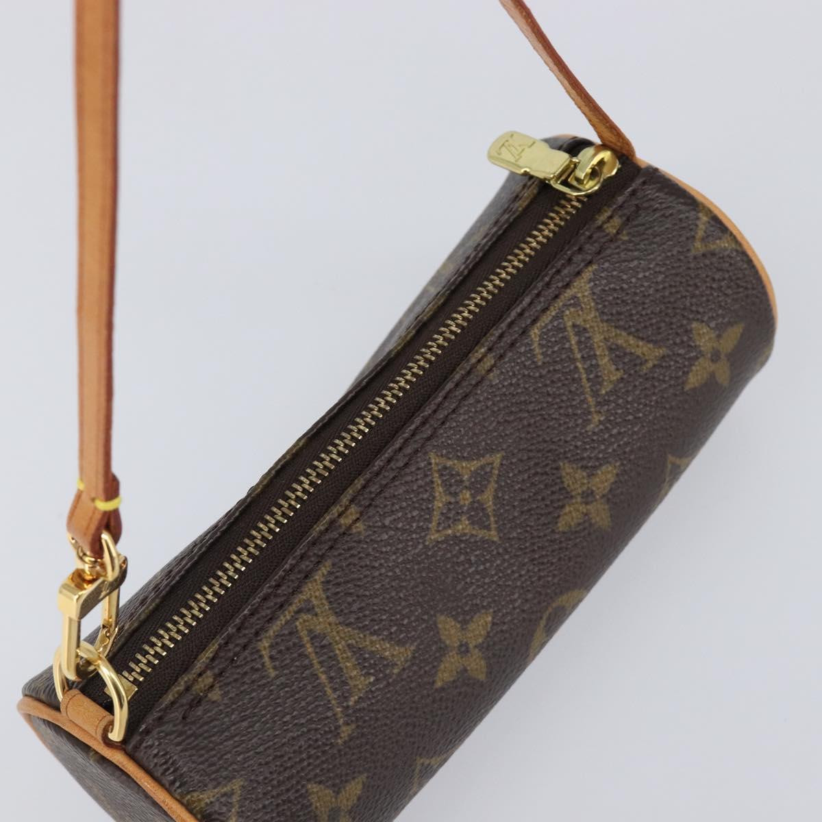 LOUIS VUITTON Monogram Papillon Pouch LV Auth 202862