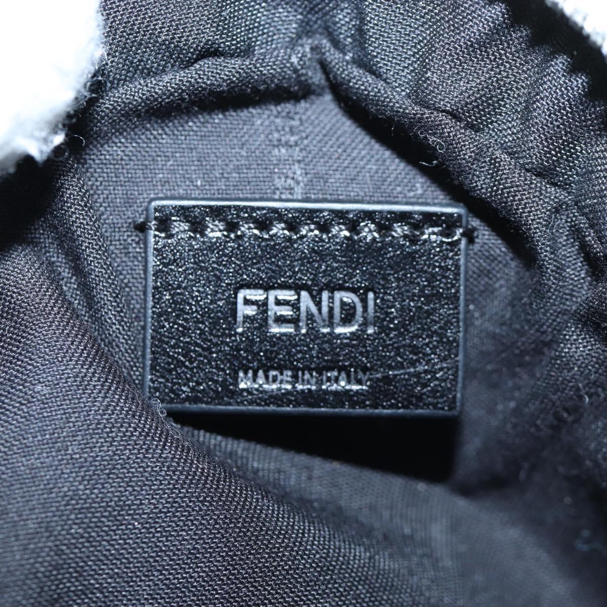 FENDI Rice Ball Shoulder Bag Bore White Black 7AS240 Auth 202864SAM