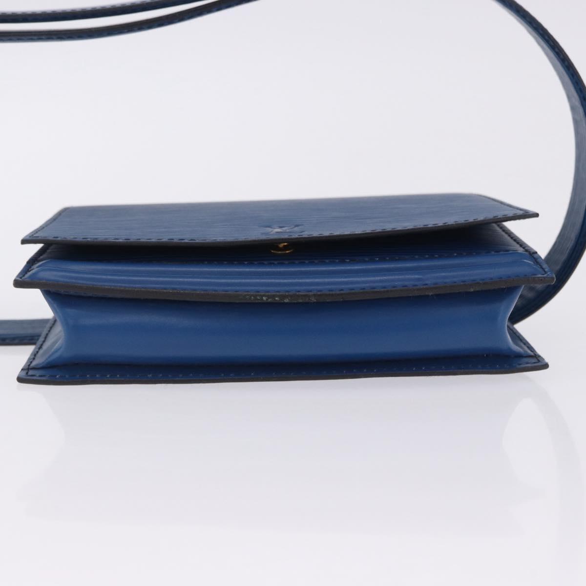 LOUIS VUITTON Epi Ceinture Tilsitt Pochette Waist Bag Blue M52605 Auth 202866A