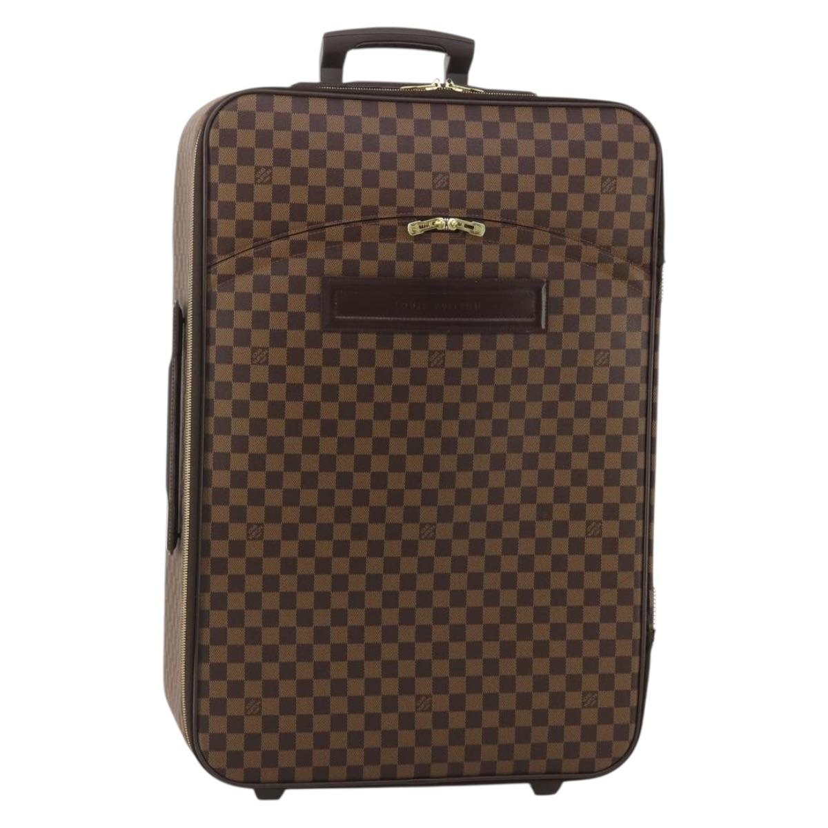 LOUIS VUITTON Damier Ebene Pegas 65 Suitcase N23295 LV Auth 202868