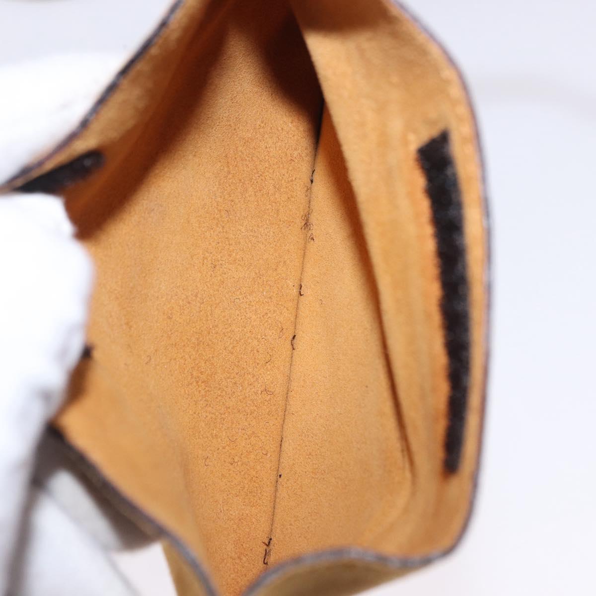 FENDI Hand Bag Suede Beige Auth 202880