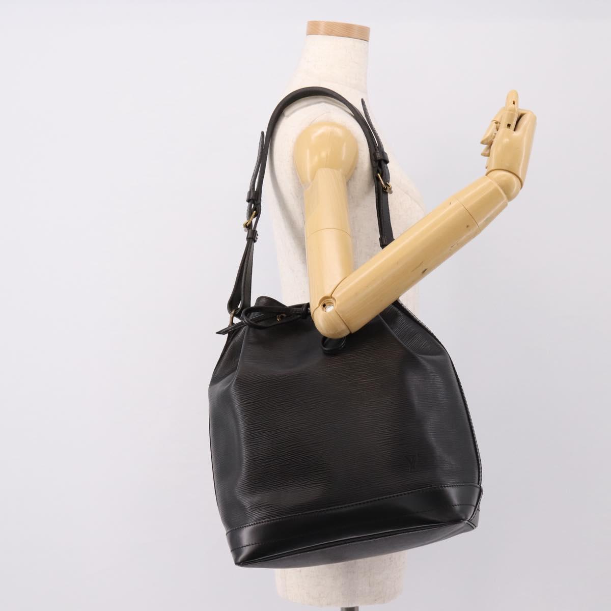 LOUIS VUITTON Epi Noe Shoulder Bag Black M44002 LV Auth 202885A