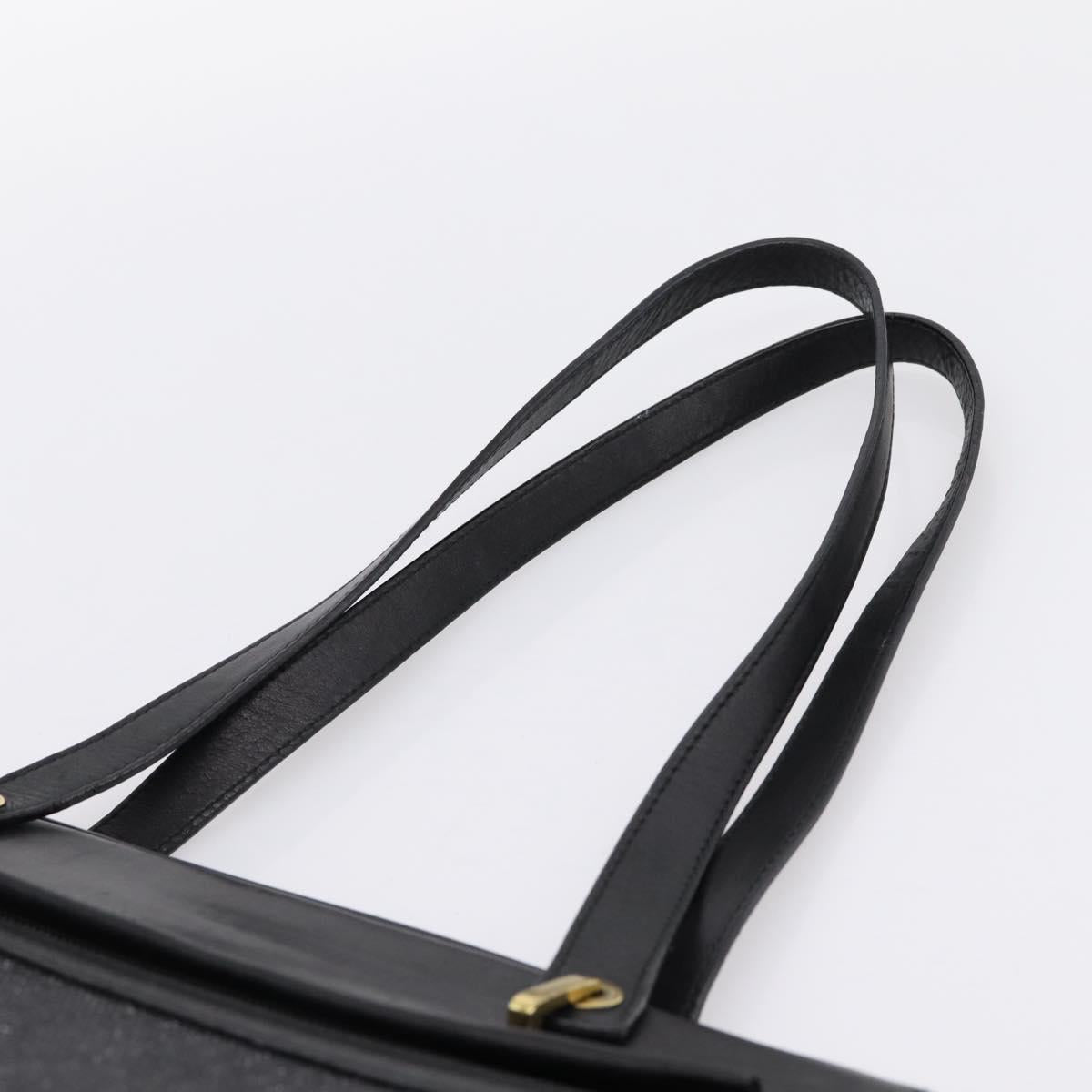 GUCCI GG Canvas Tote Bag Black Gold 92731 Auth 202890A