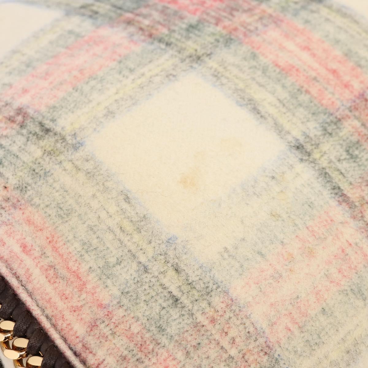 Stella MacCartney Chain Falabella Foldover Bag Wool 2way Multicolor Auth 202891A