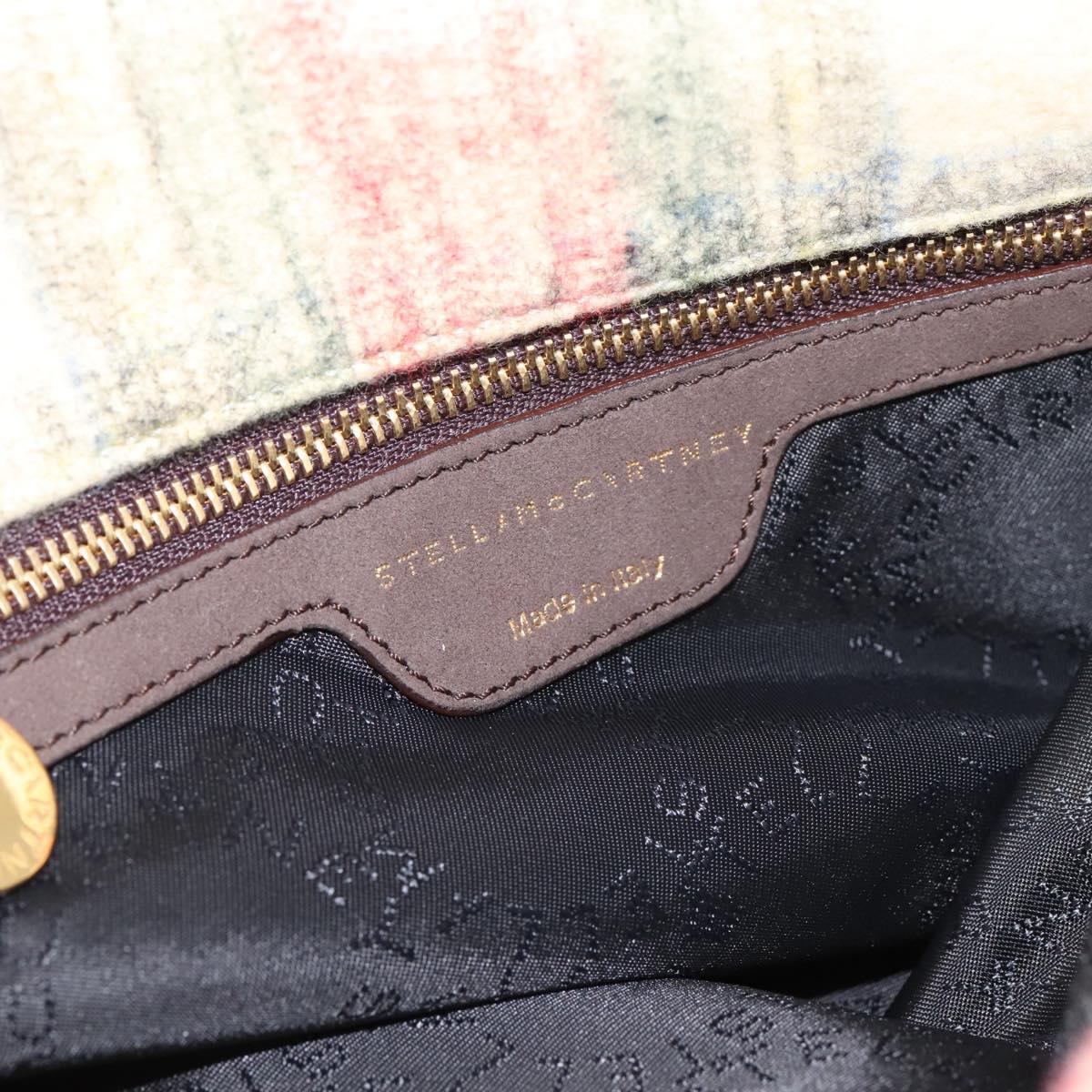 Stella MacCartney Chain Falabella Foldover Bag Wool 2way Multicolor Auth 202891A