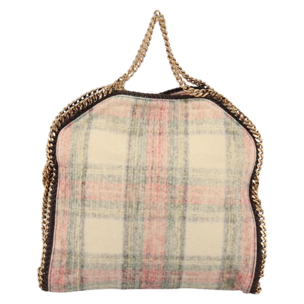 Stella MacCartney Chain Falabella Foldover Bag Wool 2way Multicolor Auth 202891A