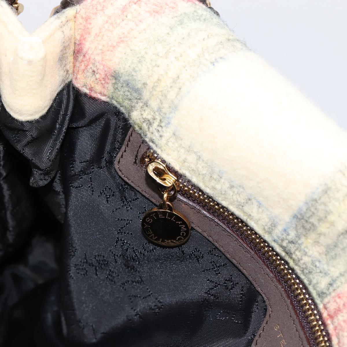 Stella MacCartney Chain Falabella Foldover Bag Wool 2way Multicolor Auth 202891A