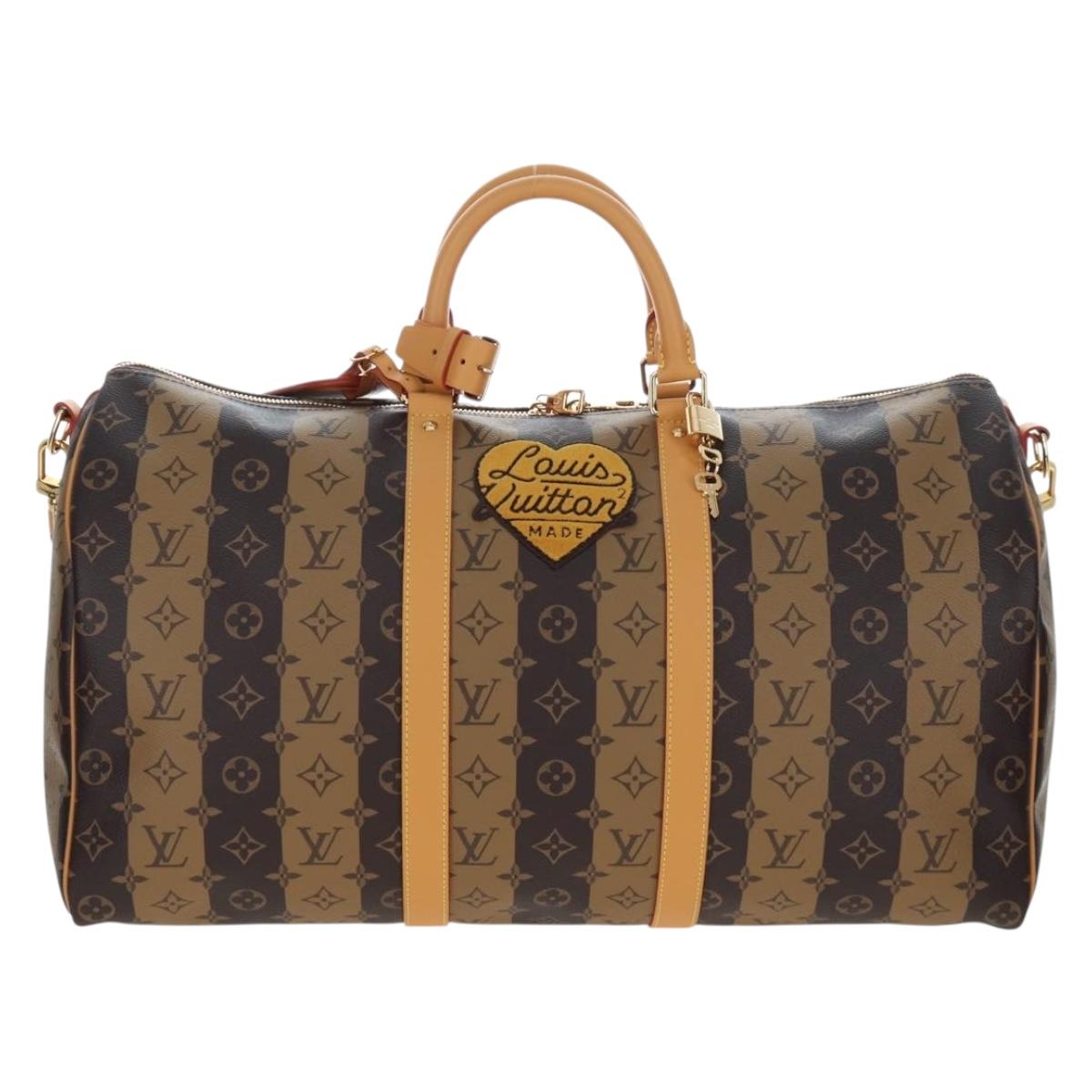LOUIS VUITTON HUMAN MADE NIGO Keepall Bandouliere 50 Bag M45967 LV Auth 202900SM