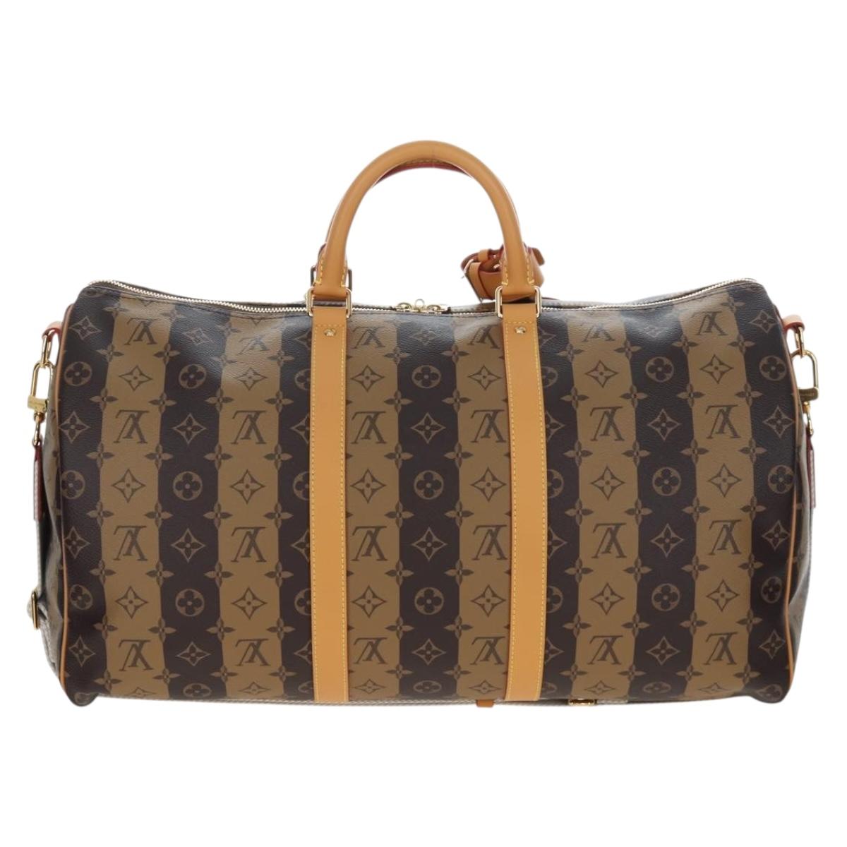LOUIS VUITTON HUMAN MADE NIGO Keepall Bandouliere 50 Bag M45967 LV Auth 202900SM