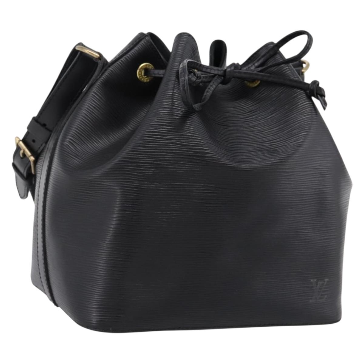 LOUIS VUITTON Epi Petit Noe Shoulder Bag Black M44102 LV Auth 202906A