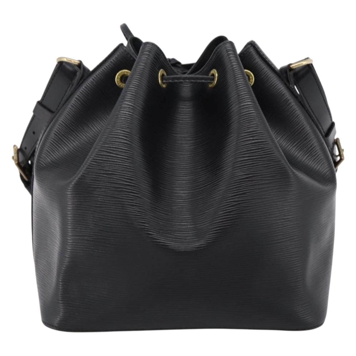 LOUIS VUITTON Epi Petit Noe Shoulder Bag Black M44102 LV Auth 202906A