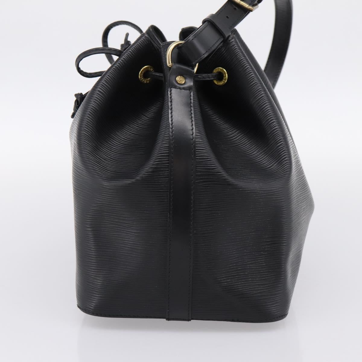 LOUIS VUITTON Epi Petit Noe Shoulder Bag Black M44102 LV Auth 202906A