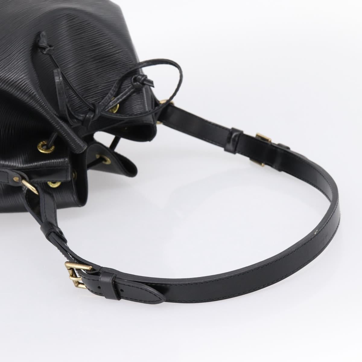 LOUIS VUITTON Epi Petit Noe Shoulder Bag Black M44102 LV Auth 202906A