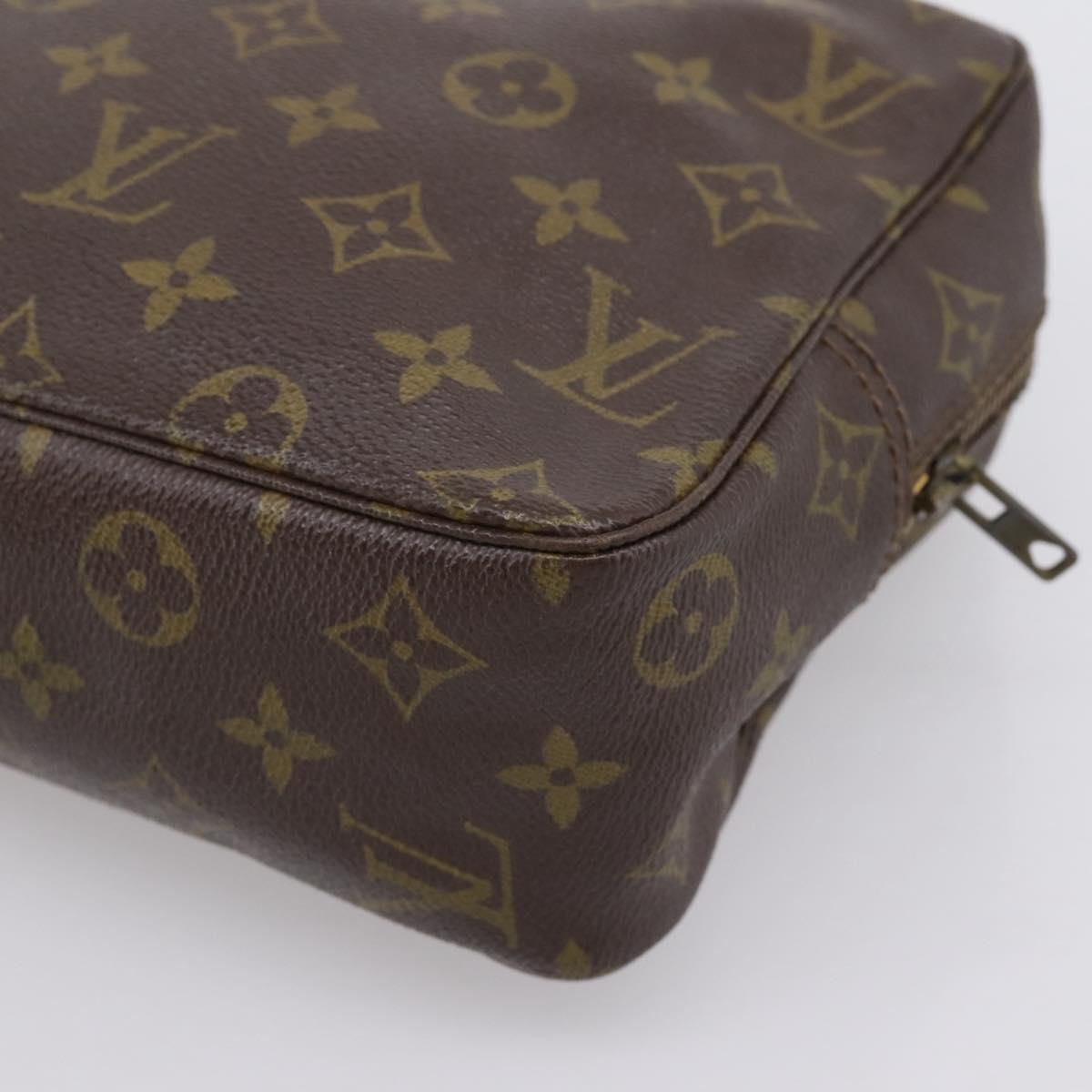 LOUIS VUITTON Monogram Trousse Toilette 28 Clutch Bag M47522 LV Auth 202917