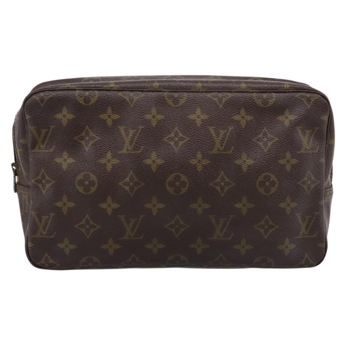 LOUIS VUITTON Monogram Trousse Toilette 28 Clutch Bag M47522 LV Auth 202917