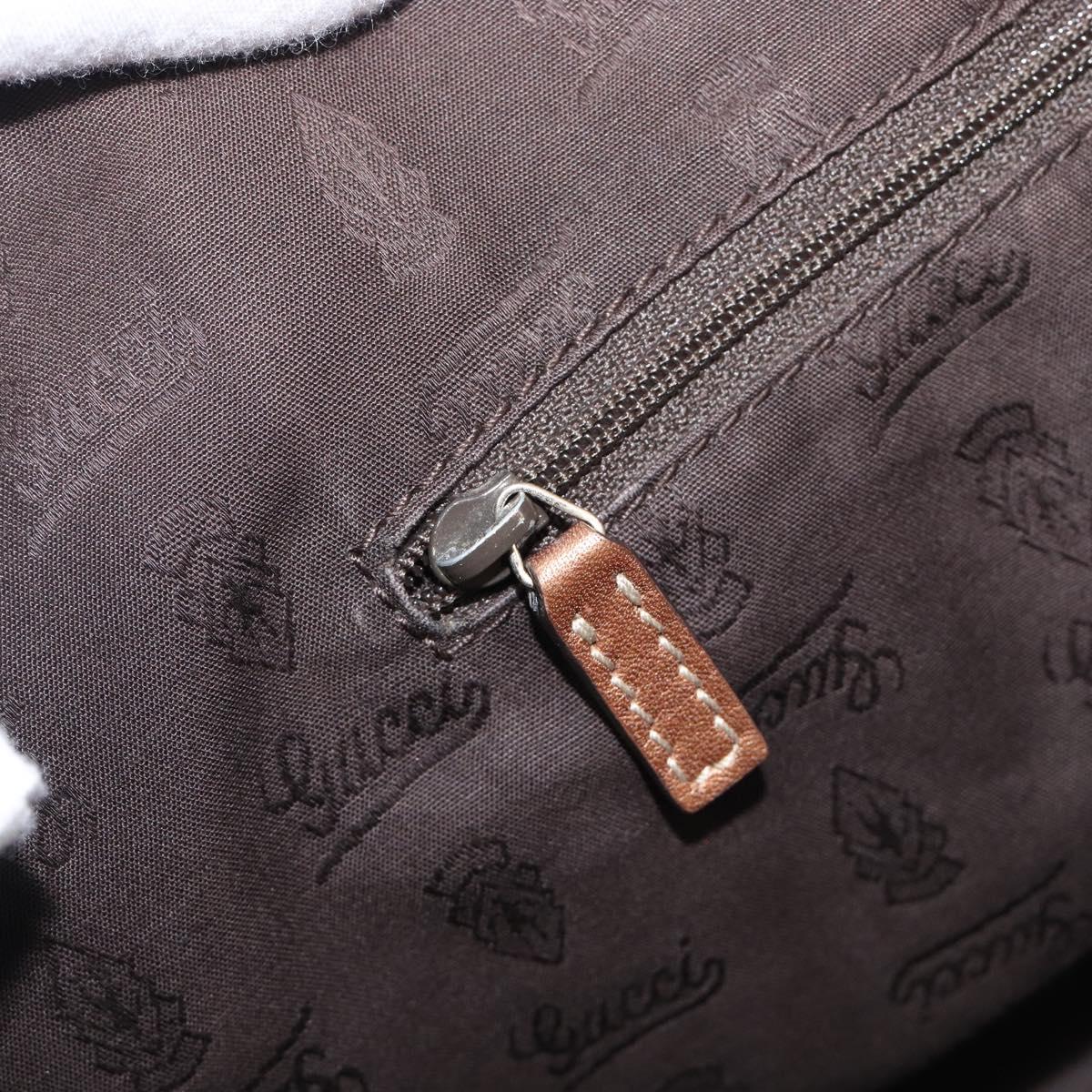 GUCCI GG Canvas Guccissima Tote Bag Leather Bronze Gold 211944 Auth 202927V