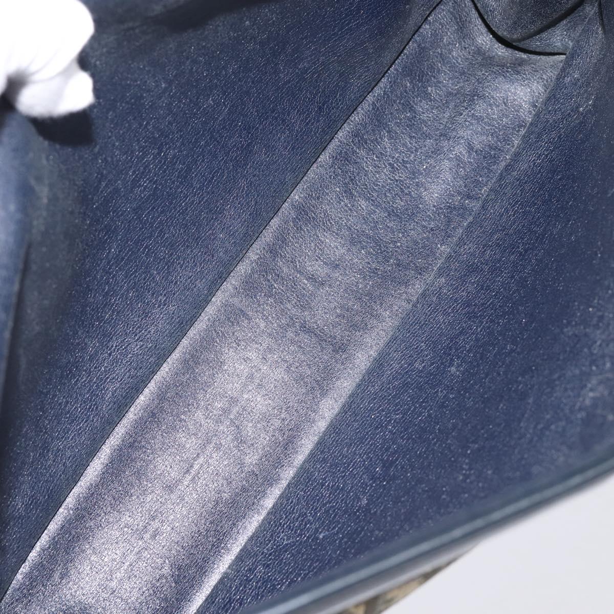 Christian Dior Trotter Canvas Clutch Bag Navy Auth 202928