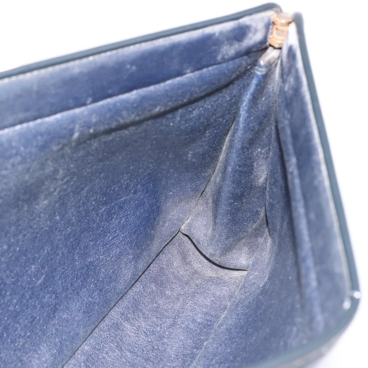 Christian Dior Trotter Canvas Clutch Bag Navy Auth 202928