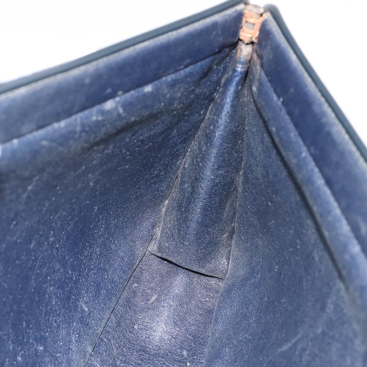 Christian Dior Trotter Canvas Clutch Bag Navy Auth 202928
